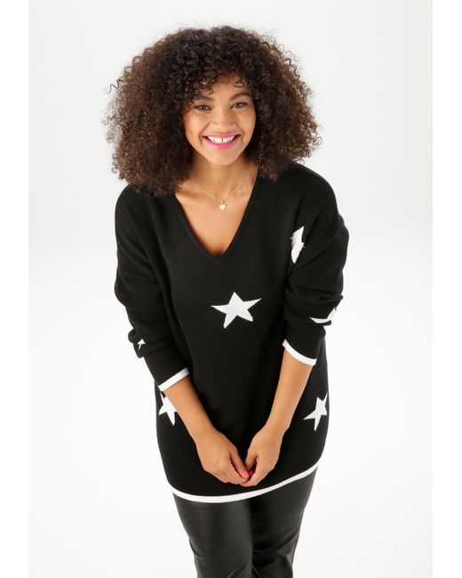 Aniston Black Pullover