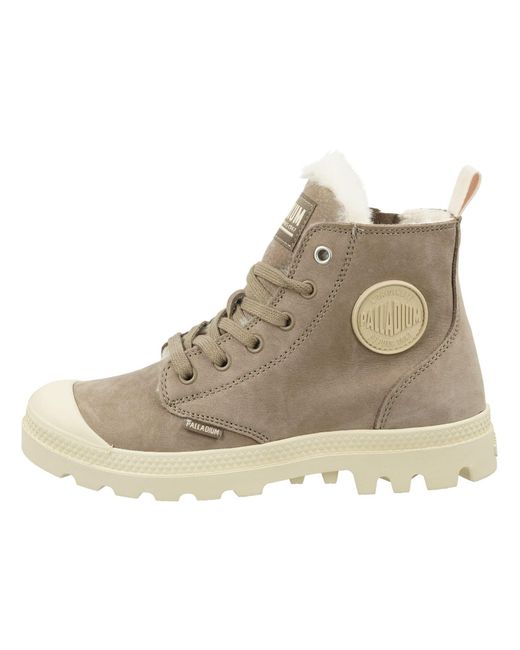 Palladium Natural Schnürstiefelette Pampa