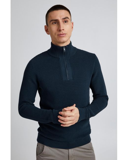 Solid Pullover Nick in Blue für Herren