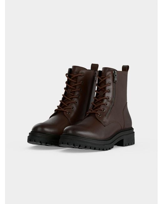Geox Brown Schnürstiefelette D Iridea