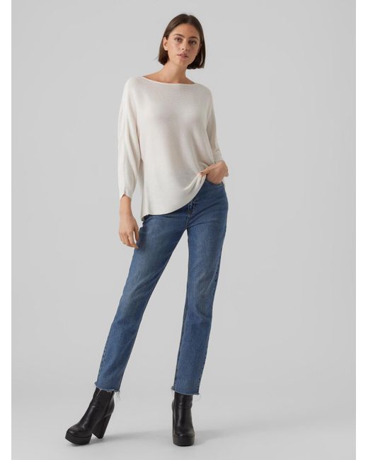 Vero Moda White Longpullover