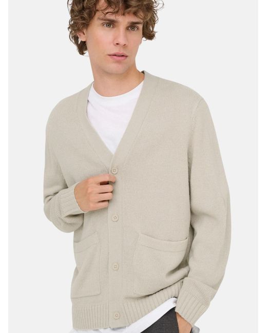 Only & Sons Pullover Onsmajor Rlx in White für Herren
