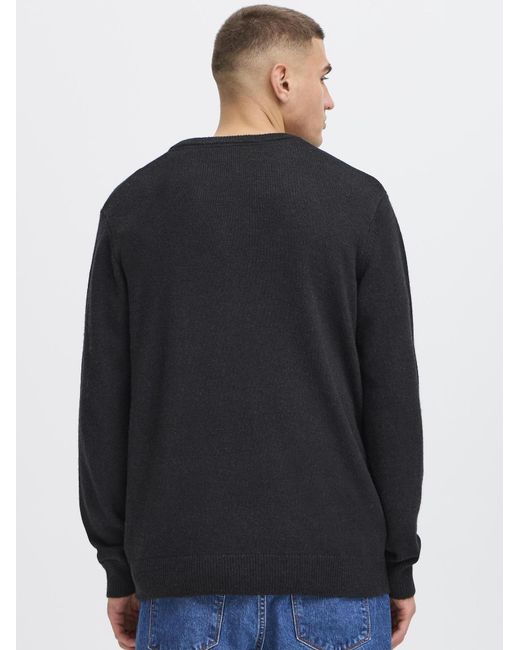 Solid Strickpullover Sdrick in Black für Herren