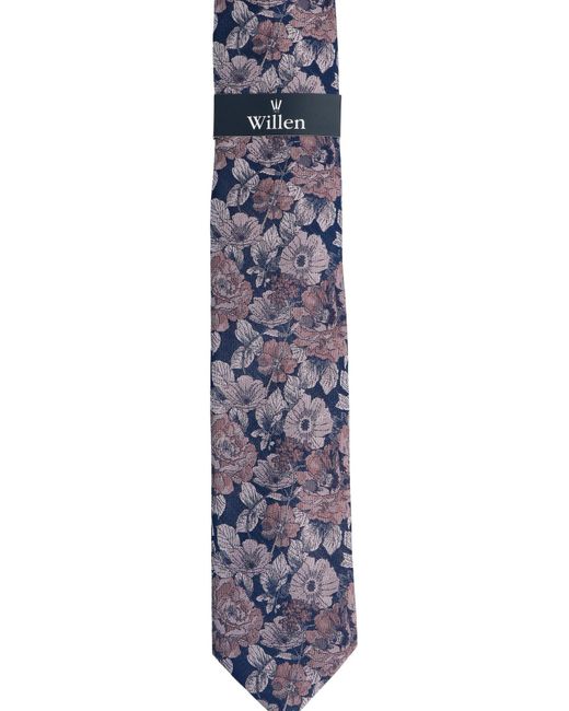 Willen Krawatte Millefleur Marine in Blue für Herren