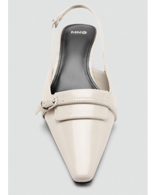Mango White Slingpumps