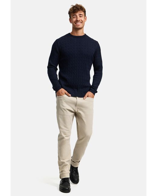 Kronstadt Pullover Cable in Blue für Herren