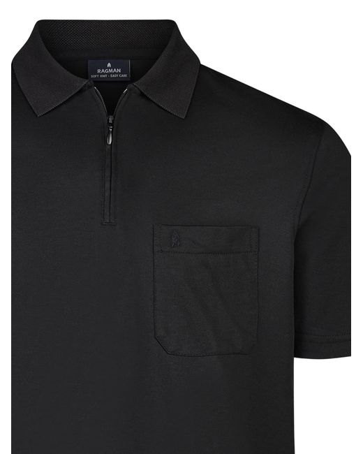 RAGMAN Shirt Basic in Black für Herren