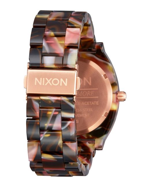 Nixon Uhr Time Teller in Pink für Herren