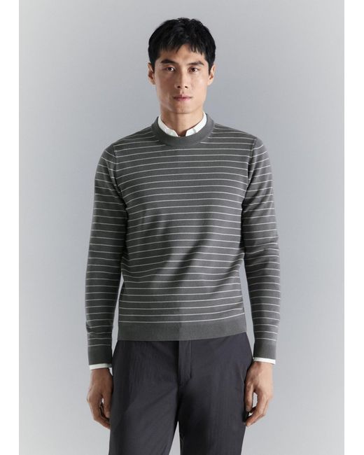 Mango Pullover Luxusr in Gray für Herren