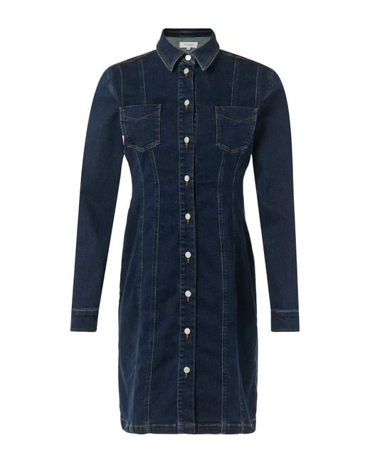 comma casual identity Blue Blusenkleid
