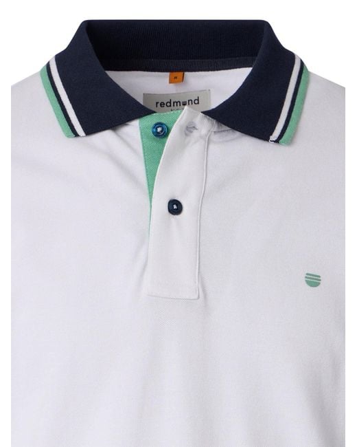 Redmond Shirt Basic in Blue für Herren