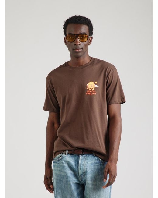 Billabong T-Shirt Gimmicks in Brown für Herren