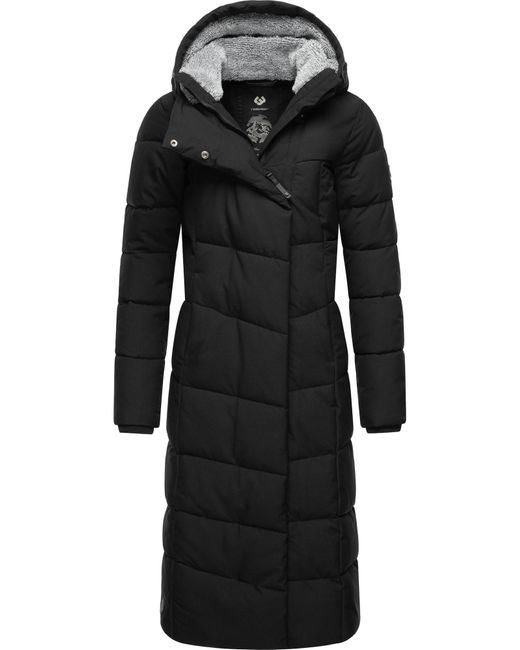 Ragwear Black Wintermantel 'Pavla'
