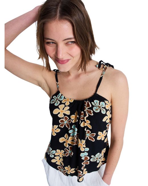 Roxy Black Top Wild Waves
