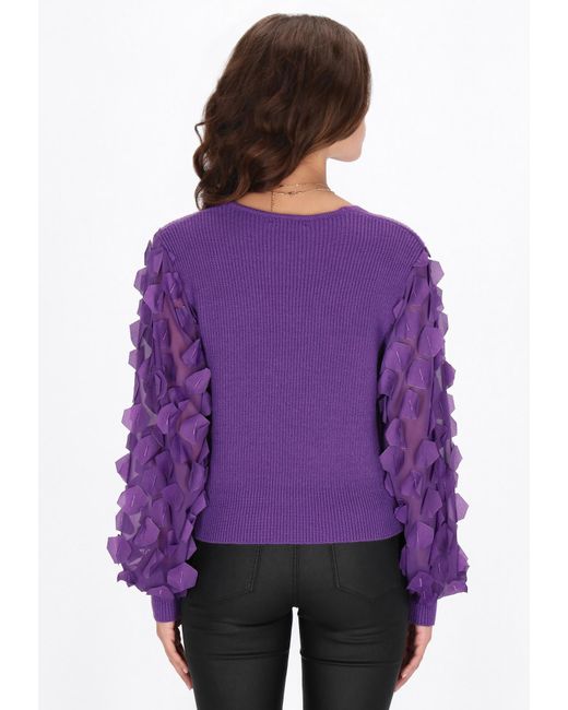 faina Purple Pullover