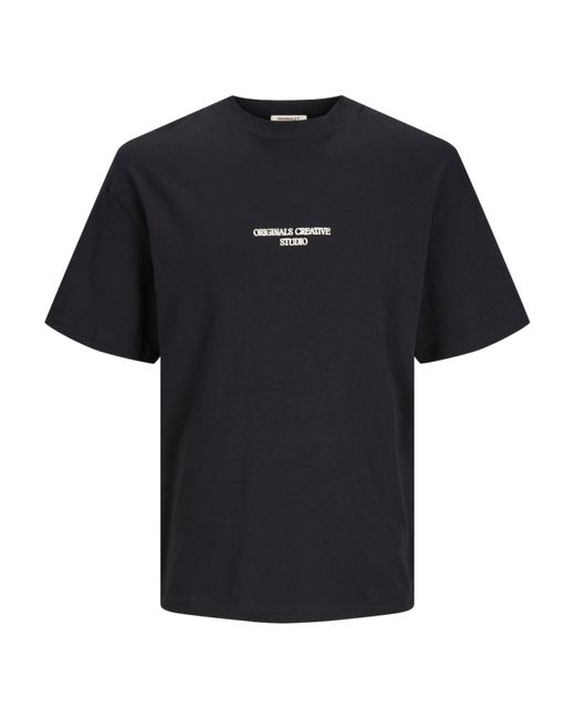 Jack & Jones T-Shirt JORNOTO GRAPHIC BACK TEE SS CREW NE in Black für Herren