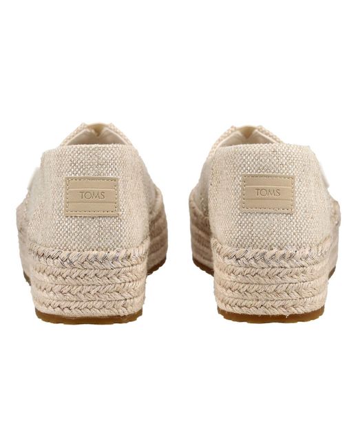 TOMS Natural Halbschuhe Textil Espadrille