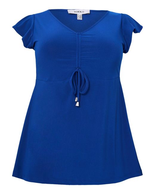 Yoek Blue Bluse