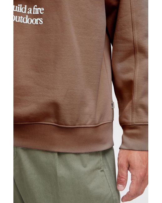 Solid Sweatshirt Hamad in Brown für Herren