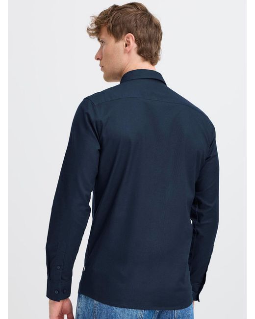 Solid Hemd Olmin in Blue für Herren