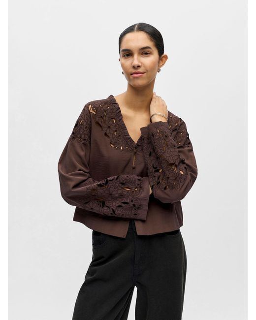 Object Brown Bluse Objisla