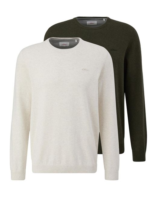 S.oliver Oliver Pullover Basic in Black für Herren