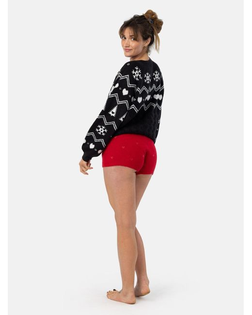 LEAFLETIC Black Pullover Pullover Sweater