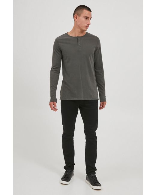 Solid Shirt in Gray für Herren