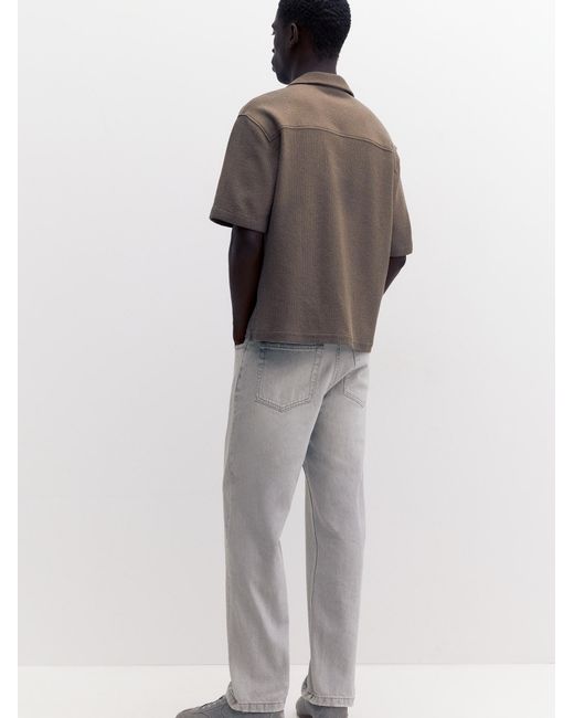 Pull&Bear Hemd in Gray für Herren