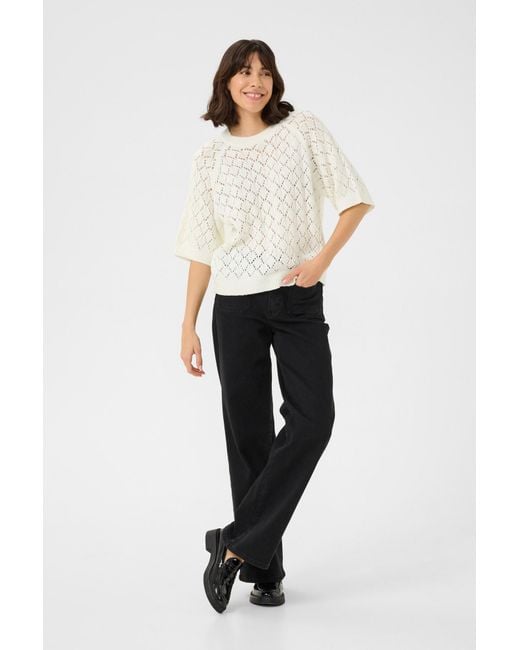 Kaffe White Pullover Kanika