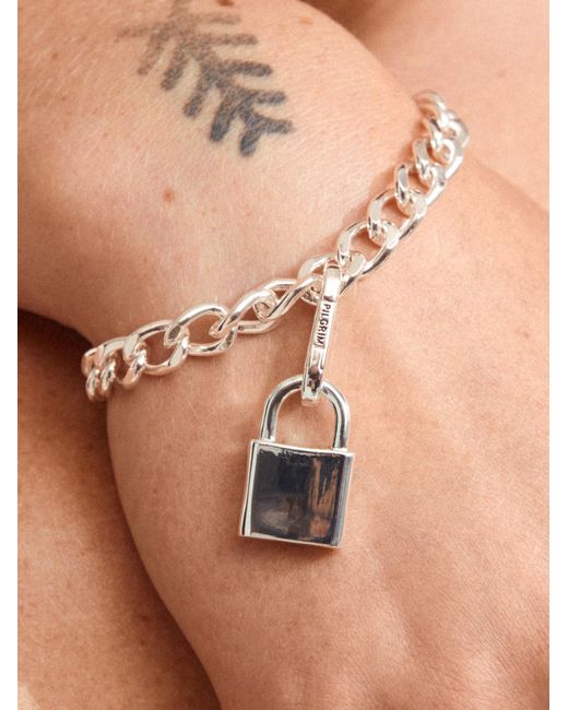 Pilgrim White Anhänger Locket