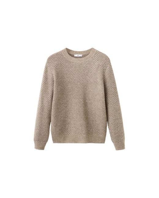 Mango Pullover in Natural für Herren