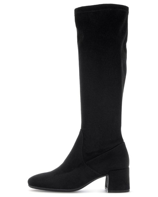 Gabor Black Milano Stiefel, Blockabsatz, Langschaftstiefel, Schafthöhe 42 cm