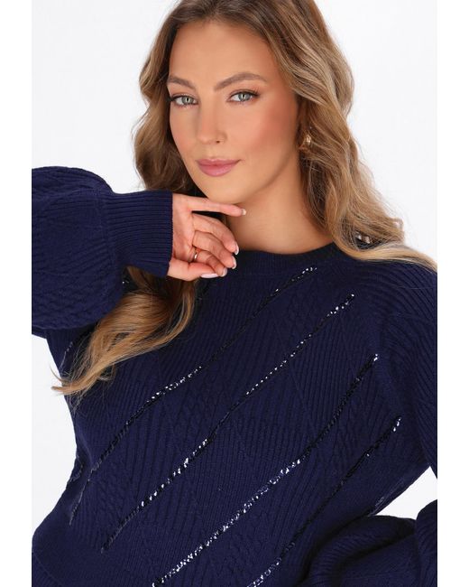 faina Blue Pullover