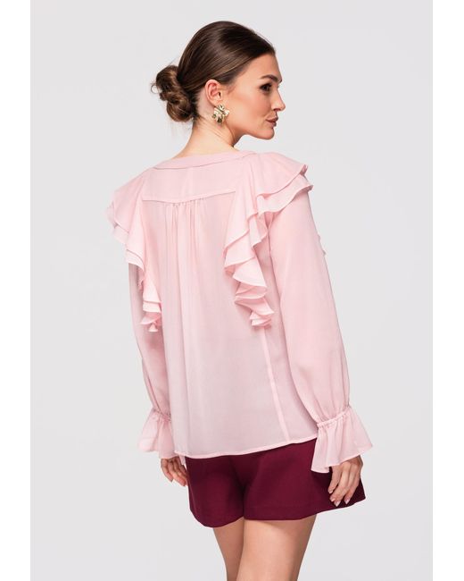 Ombre Red Bluse