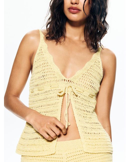 Pull&Bear Yellow Stricktop