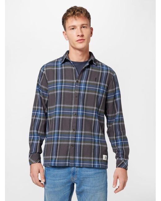 Solid Hemd Danar in Blue für Herren