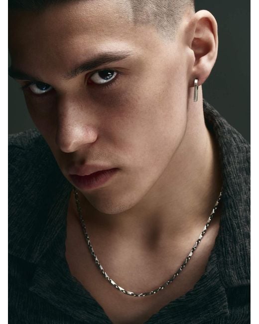 REYTEL Ohrring Tag in Metallic für Herren