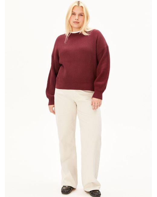 ARMEDANGELS Red Pullover Vanis