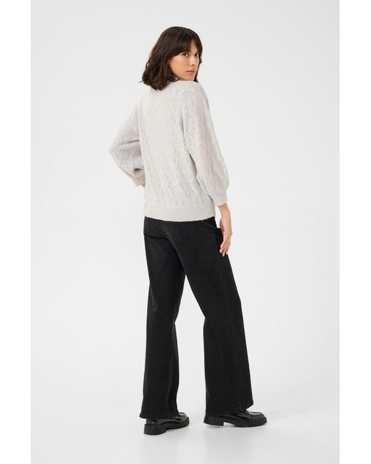 Kaffe White Pullover Rita