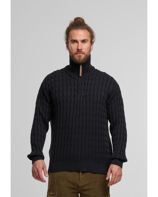 INDICODE Pullover Rufus in Blue für Herren