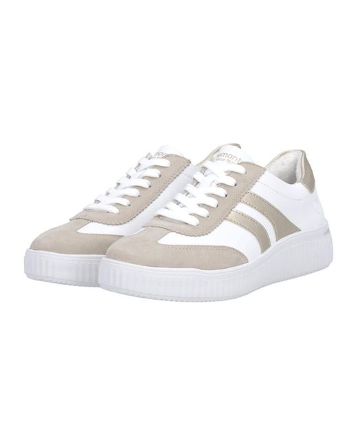 Remonte White Sneaker Low Basic
