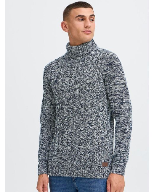 Solid Pullover Sdrino in Blue für Herren