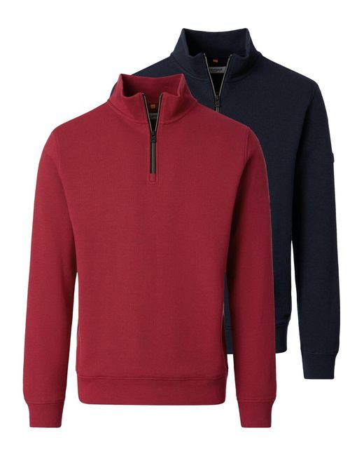Redmond Pullover Basic in Red für Herren