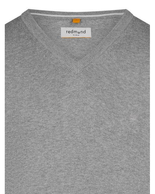 Redmond Pullover Basic in Gray für Herren