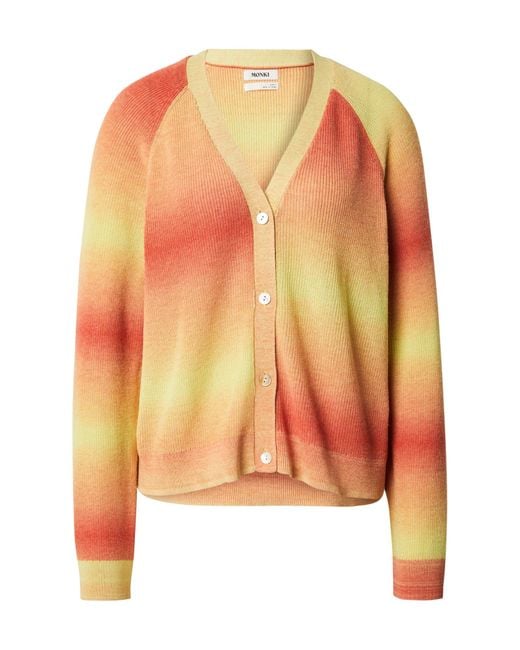 Monki Orange Strickjacke