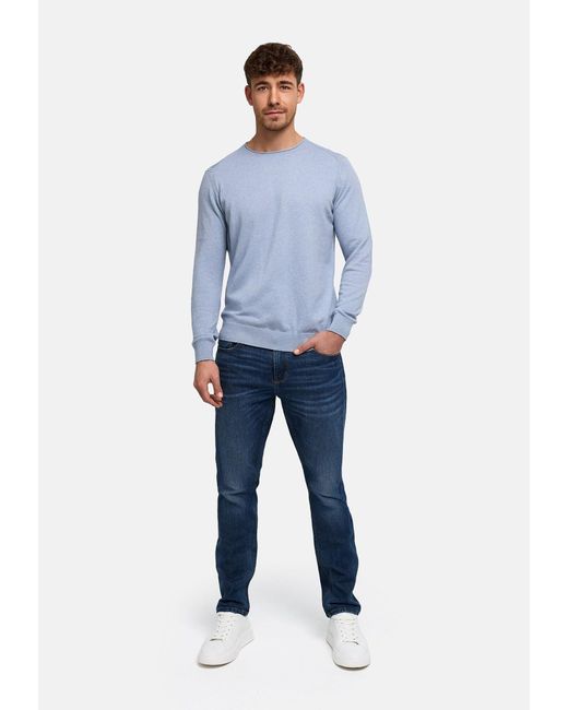 INDICODE Pullover Gamal in Blue für Herren