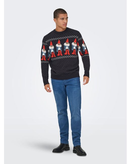 Only & Sons Pullover Onsx-Max in Gray für Herren