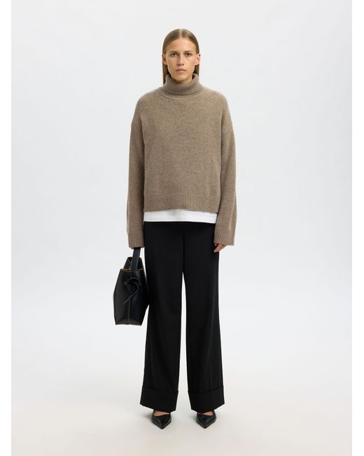 SELECTED Brown Pullover