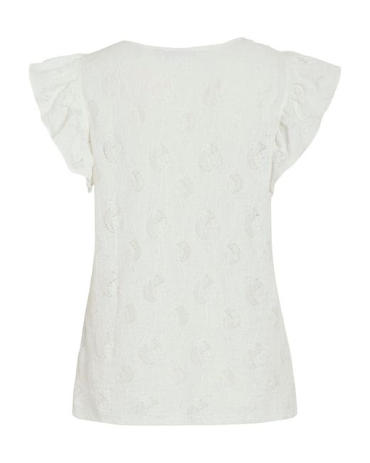 Vila White Bluse Vikarla